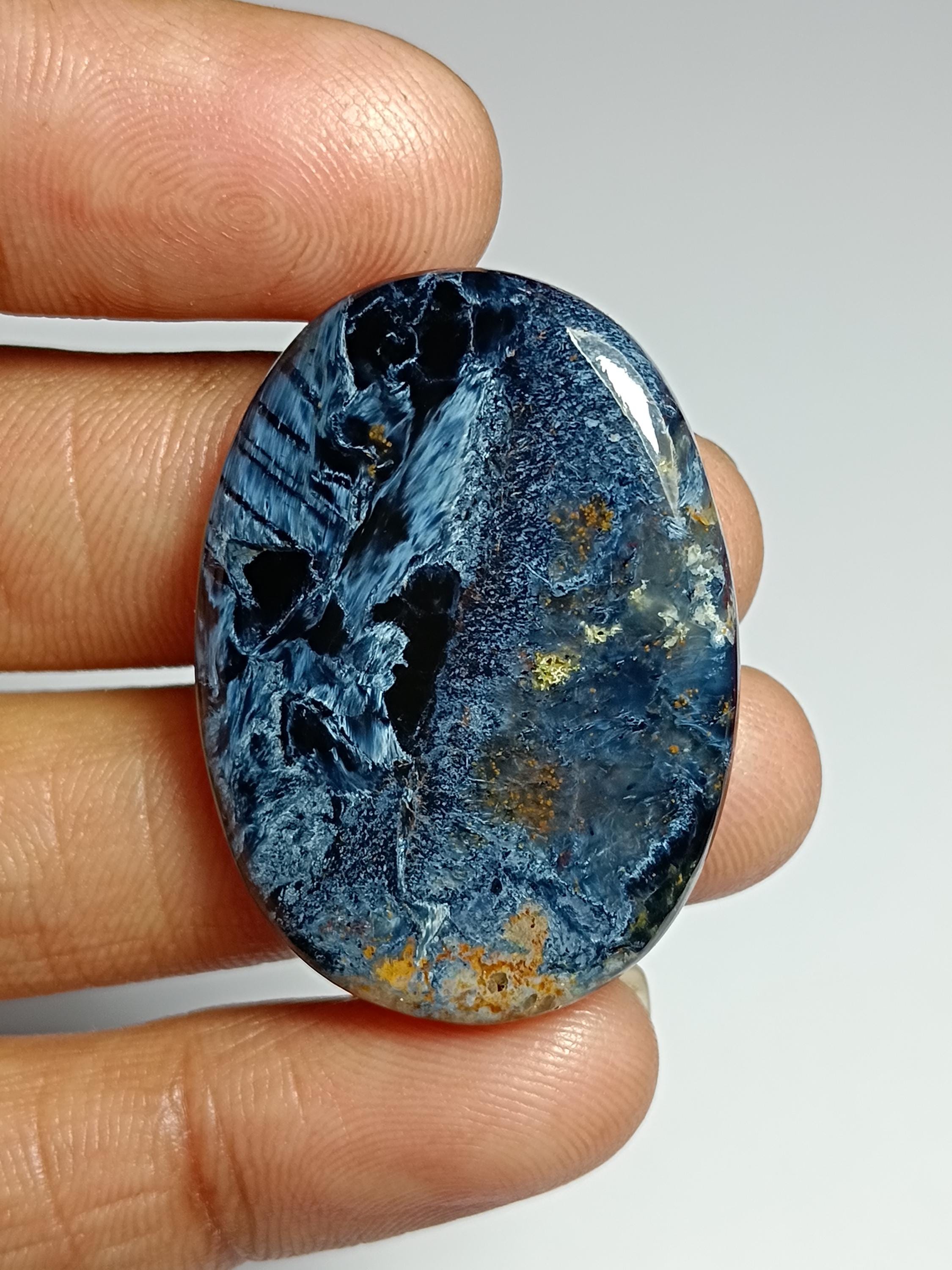 Natural Pietersite Cabochon: Handmade Polished Gemstone (35x25 Mm) Natural Pietersite Cabochon: Handmade Polished Gemstone (35x25 Mm)