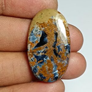 Natural Pietersite Cabochon: Handmade Polished Gemstone (32x19 Mm) Natural Pietersite Cabochon: Handmade Polished Gemstone (32x19 Mm)