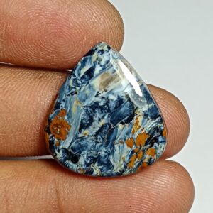 Natural Pietersite Cabochon: Handmade Polished Gemstone (23x21 Mm) Natural Pietersite Cabochon: Handmade Polished Gemstone (23x21 Mm)