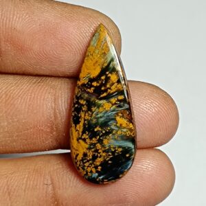 Natural Pietersite Cabochon: Handmade Polished Gemstone (31x23 Mm) Natural Pietersite Cabochon: Handmade Polished Gemstone (31x23 Mm)