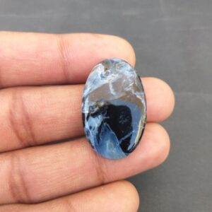 Oval Pietersite Cabochon: Natural Gemstone Pendant (26.1 Carat, 32x20x5 MM) Oval Pietersite Cabochon: Natural Gemstone Pendant (26.1 Carat, 32x20x5 MM)