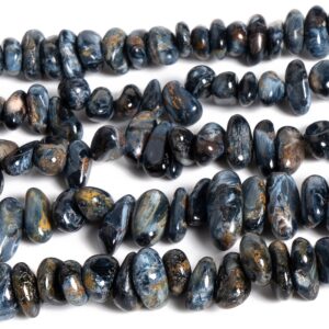 5-7MM Blue Brown Pietersite Beads Grade A Genuine Natural Gemstone Pebble Nugget Loose Beads 15" Bulk Lot Options (125586)