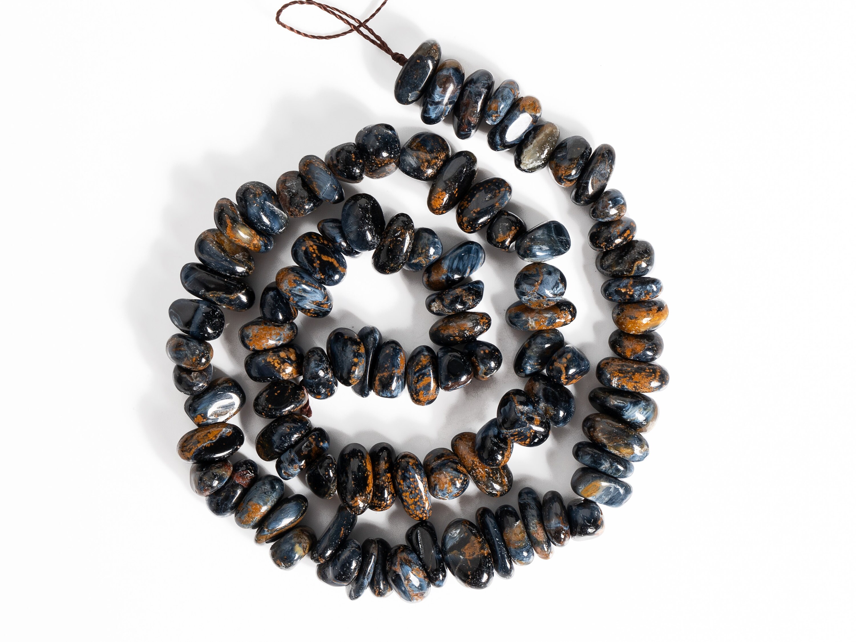 8-10mm Blue Brown Pietersite Beads Grade A Genuine Natural Gemstone Pebble Nugget Loose Beads 15" Bulk Lot Options (125588) 8-10mm Blue Brown Pietersite Beads Grade A Genuine Natural Gemstone Pebble Nugget Loose Beads 15" Bulk Lot Options (125588)