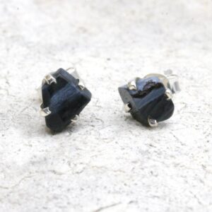 Pietersite Stud Earrings: Sterling Silver Tempest Stone Jewelry Pietersite Stud Earrings: Sterling Silver Tempest Stone Jewelry