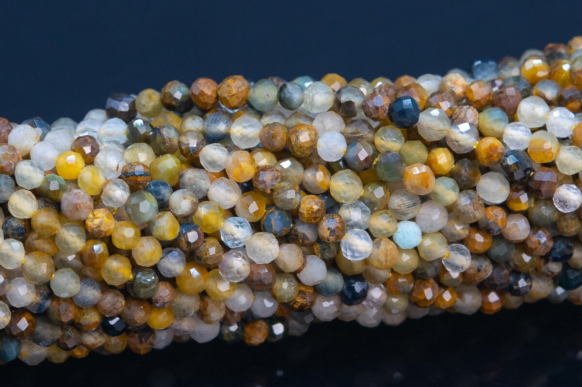 2mm Multicolor Pietersite Beads Grade Aaa Genuine Natural Gemstone Full Strand Faceted Round Loose Beads 15" Bulk Lot Options (110610-3198) 2mm Multicolor Pietersite Beads Grade Aaa Genuine Natural Gemstone Full Strand Faceted Round Loose Beads 15" Bulk Lot Options (110610-3198)