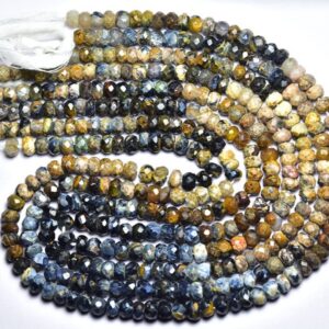 Rare Pietersite Rondelle Bead - 13 Inches - Natural Beautiful Faceted Pietersite Rondelle - Size Is 5 Mm #2828 Rare Pietersite Rondelle Bead - 13 Inches - Natural Beautiful Faceted Pietersite Rondelle - Size Is 5 Mm #2828