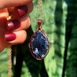 Pietersite necklace - for releasing negative energy and emotional turmoil - pietersite crystal - crystal necklace Pietersite necklace - for releasing negative energy and emotional turmoil - pietersite crystal - crystal necklace