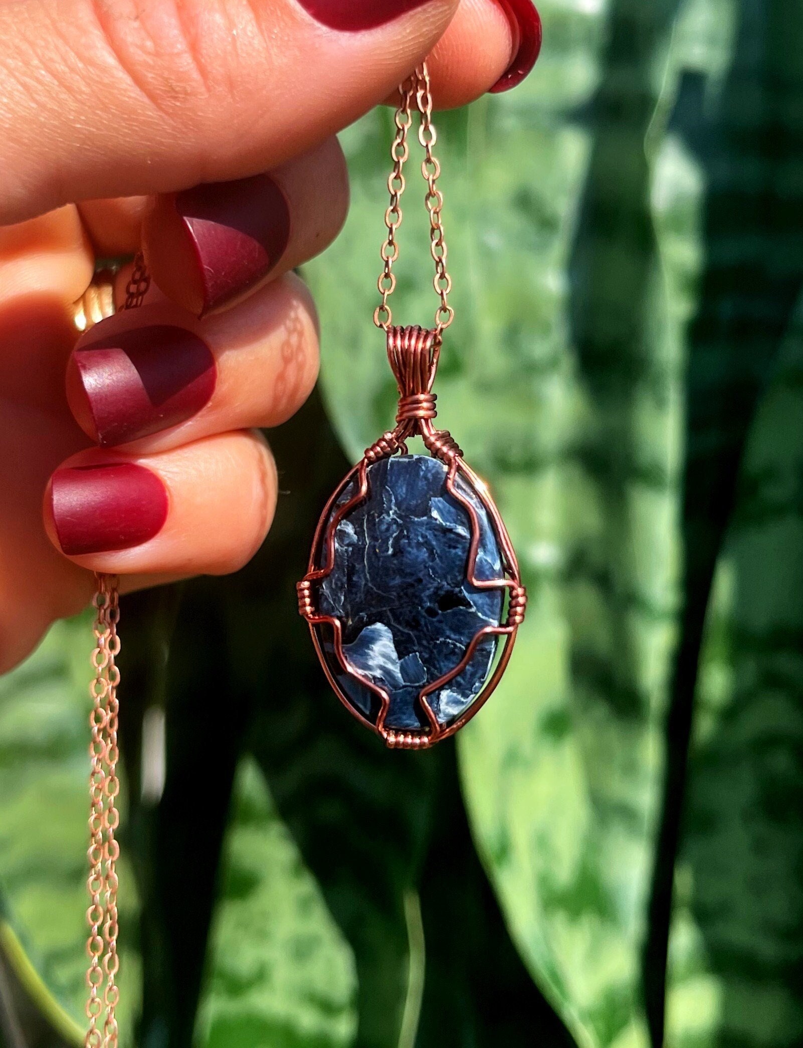 Pietersite Necklace - For Releasing Negative Energy And Emotional Turmoil - Pietersite Crystal - Crystal Necklace