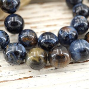 Pietersite Round Beads 14-15mm Aa Grade (etb01051) Rare/healing Necklace/vintage Jewelry/gemstone Necklace Pietersite Round Beads 14-15mm Aa Grade (etb01051) Rare/healing Necklace/vintage Jewelry/gemstone Necklace