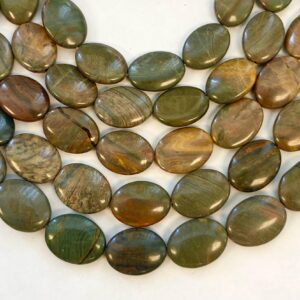Natural Pitersite 18x13x5mm Flat Oval Gemstone beads -- 15 inch strand Natural Pitersite 18x13x5mm Flat Oval Gemstone beads -- 15 inch strand