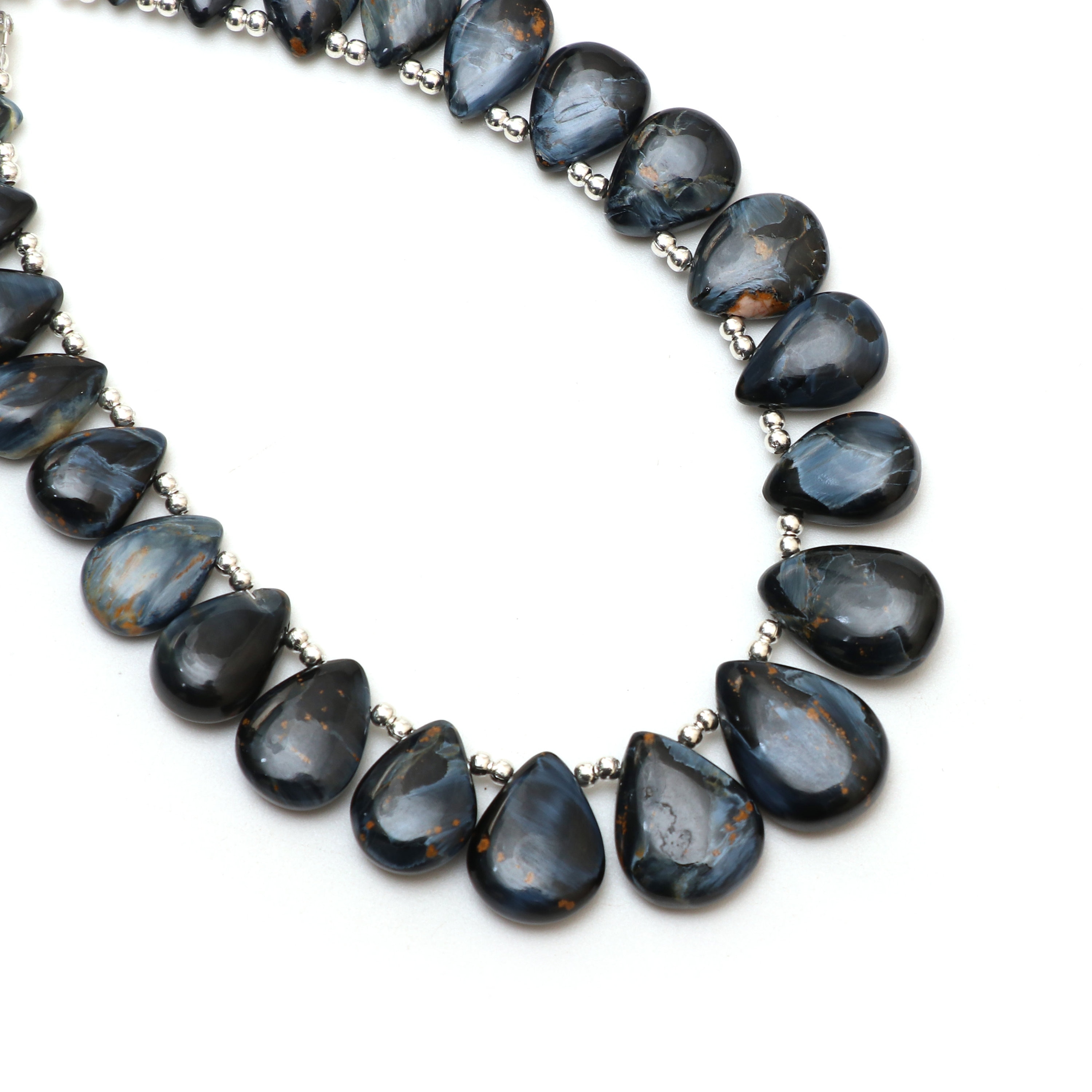 Natural Pietersite Smooth Pear Beads, 7x10.5 Mm To 12x20 Mm, Pietersite Jewelry Handmade Gift For Women, 8 Inches Strand, Price Per Strand