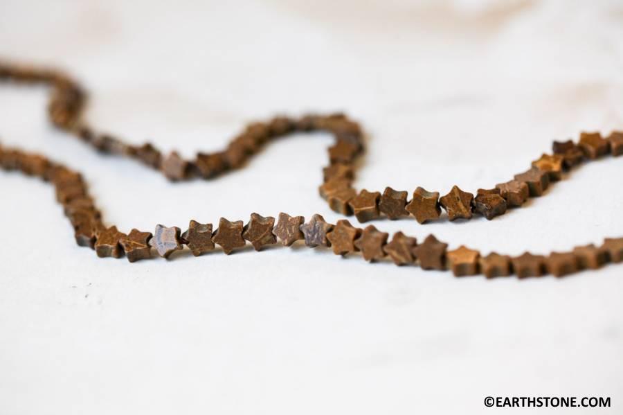 Pietersite 4mm Star Bead 16" Strand Pietersite 4mm Star Bead 16" Strand