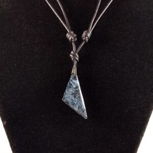 Pietersite Pendant Adjustable Leather Necklace Handmade By Chris Hay