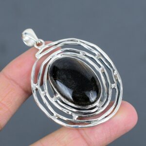 Handmade Pietersite Pendant: 925 Sterling Silver Gemstone Jewelry
