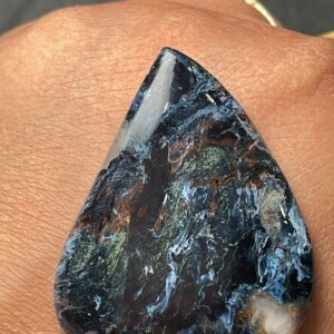 Natural Pietersite Gemstone Cabochons, Designer Healing Crystal Stone For Making Jewelry Pendant, Single Piece Available