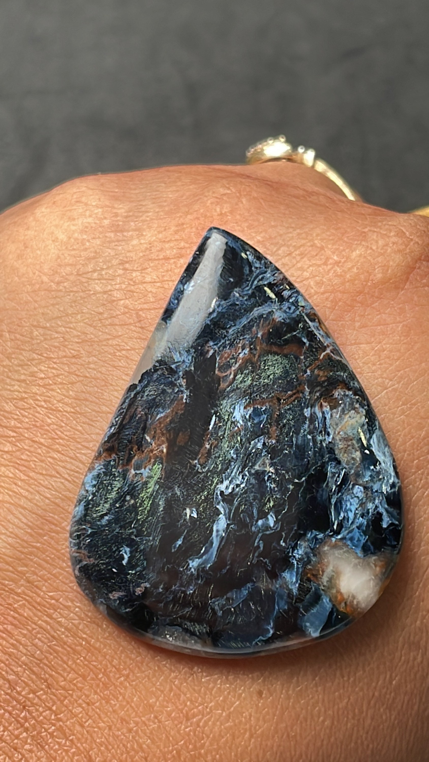 Natural Pietersite Gemstone Cabochons, Designer Healing Crystal Stone For Making Jewelry Pendant, Single Piece Available