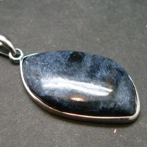 Natural Pietersite Polished Silver Pendant From Namibia - 1.5" - 5.26 Grams