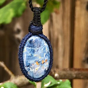 Pietersite necklace for women, pietersite pendant necklace, crystal healing necklace, healing stones jewlery, macrame necklaces for women