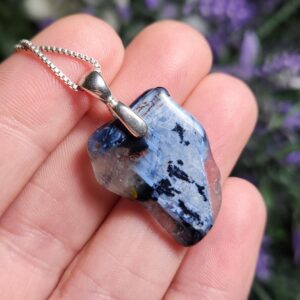 Pietersite Sterling Silver Pendant: Chatoyant Gemstone Jewelry