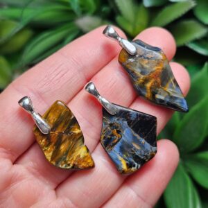 Pietersite Sterling Silver Pendant: Rare Authentic Pietersite From Namibia