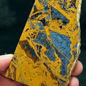 Natural Blue Pietersite Rough Slice | Tempest Stone 148g 110x65x9mm