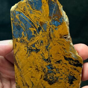 Unpolished Natural Pietersite Rough Slice | Blue Gold Stone 147g 98x71x8mm Unpolished Natural Pietersite Rough Slice | Blue Gold Stone 147g 98x71x8mm