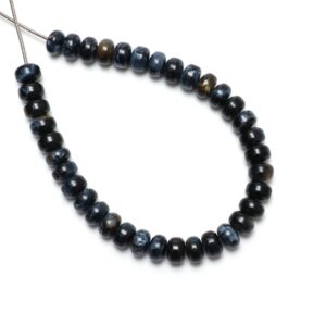 Calibrated Natural Pietersite Smooth Rondelle Beads, 8.5 Mm, Pietersite Jewelry Handmade Gift For Women, 8 Inch/ 18 Inch, Price Per Strand