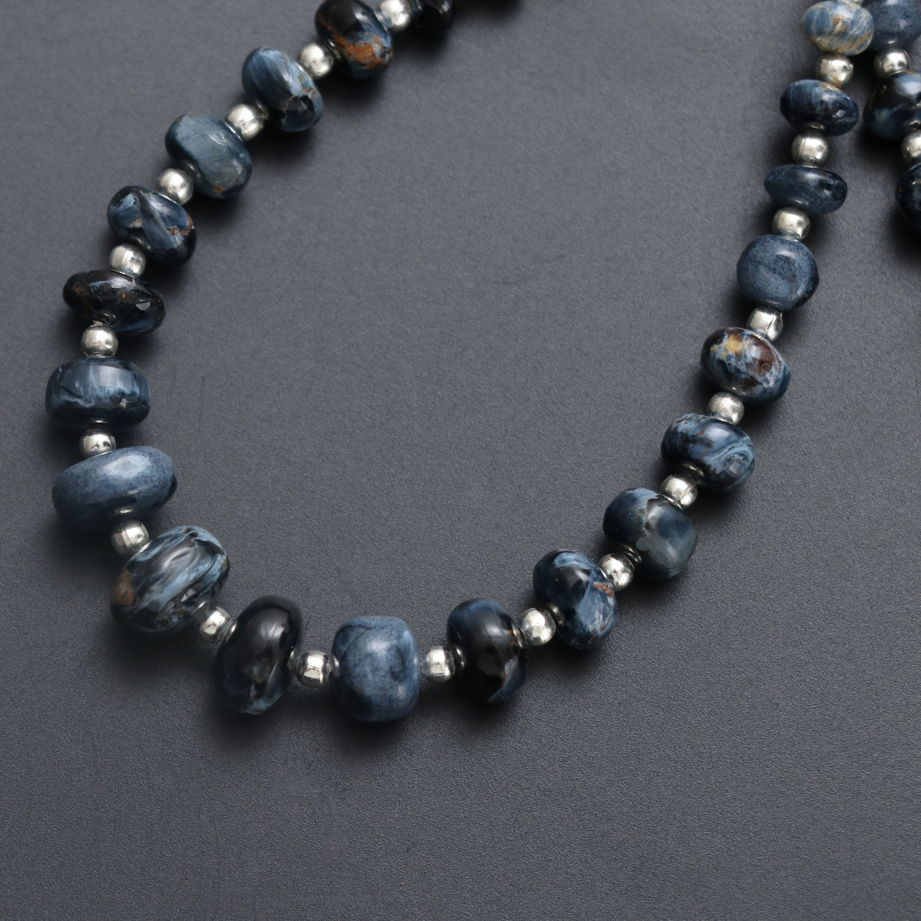 Rare 100% Natural Top Quality Pietersite Smooth Rondelle Beads- 5 Mm To 8.5 Mm - Pietersite Gemstone, Gem Quality, 8 Inch, Price Per Strand