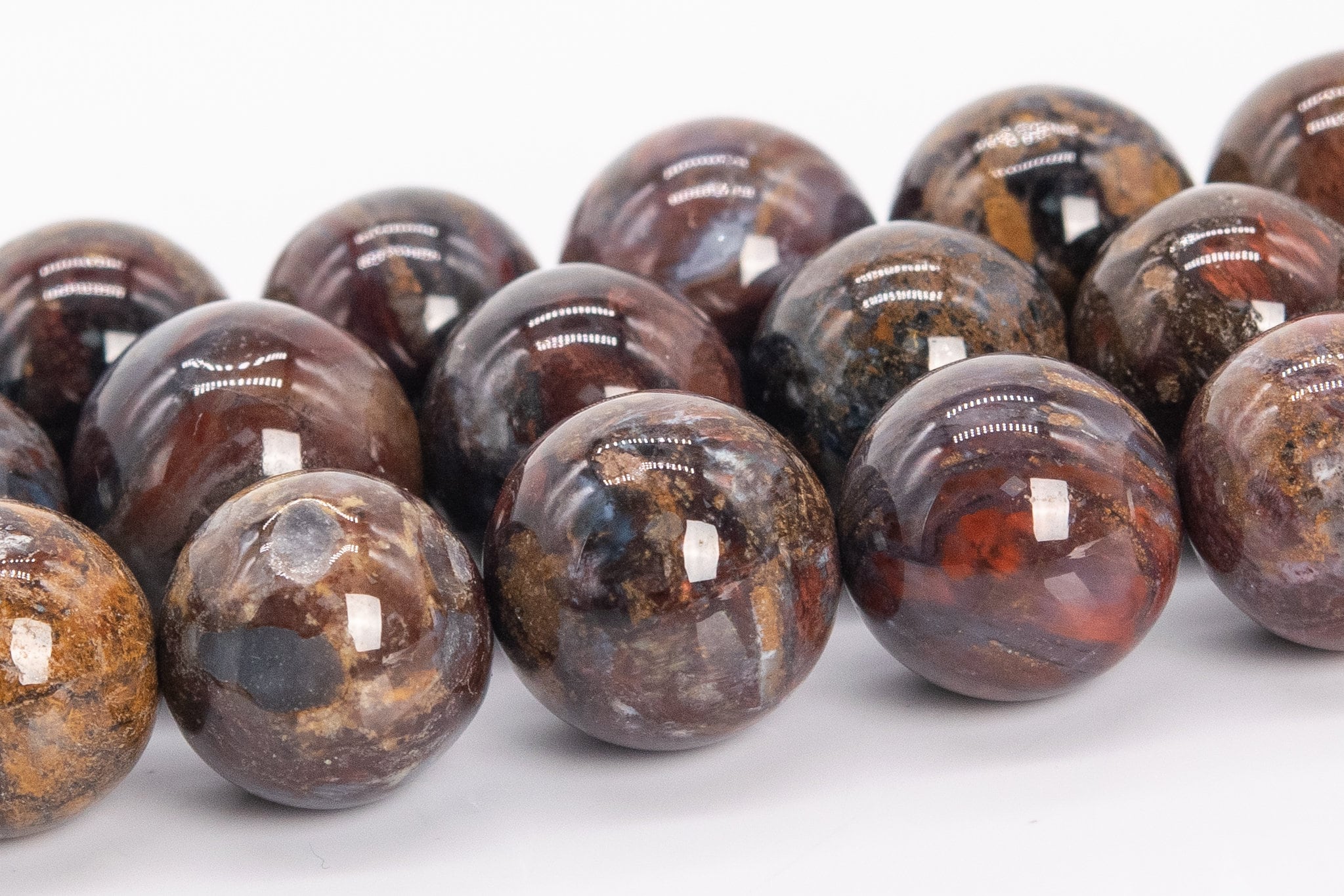 11mm Brown Pietersite Beads Colombia Grade Aa Genuine Natural Gemstone Round Loose Beads 15" / 7.5" Bulk Lot Options (111981)