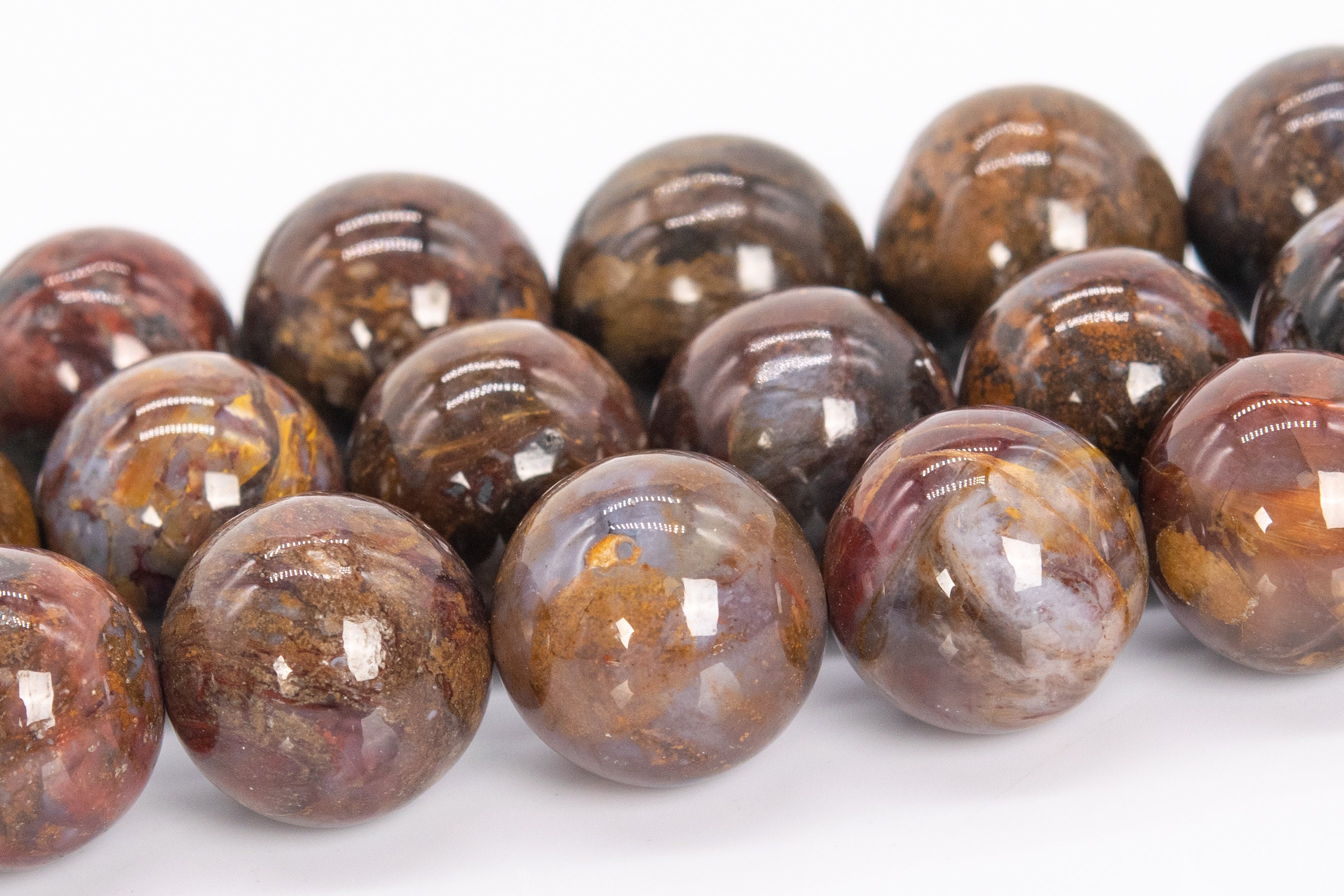 12mm Brown Pietersite Beads Colombia Grade Aa Genuine Natural Gemstone Half Strand Round Loose Beads 7.5" Bulk Lot Options (111986h-3463)