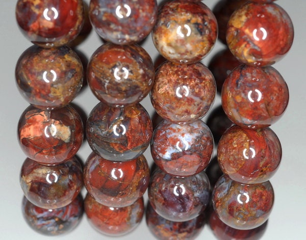 7-8mm Genuine Pietersite Gemstone Grade Aa Deep Color Round 7-8mm Loose Beads 7 Inch Half Strand (90188162-815)