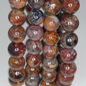8-9mm Genuine Pietersite Gemstone Grade AB Deep Color Round 8-9mm Loose Beads 7 inch Half Strand (90188171-815) 8-9mm Genuine Pietersite Gemstone Grade AB Deep Color Round 8-9mm Loose Beads 7 inch Half Strand (90188171-815)