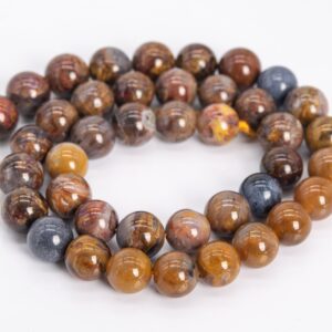 9-10MM Brown Pietersite Beads Colombia Grade AA Genuine Natural Gemstone Full Strand Round Loose Beads 15" (111973-3461) 9-10MM Brown Pietersite Beads Colombia Grade AA Genuine Natural Gemstone Full Strand Round Loose Beads 15" (111973-3461)