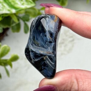 Pietersite Freeform , 23g , - #4 (polished Blue Crystal Chunk, Third-eye Chakra, Healing Stone, Intuition) Pietersite Freeform , 23g , - #4 (polished Blue Crystal Chunk, Third-eye Chakra, Healing Stone, Intuition)