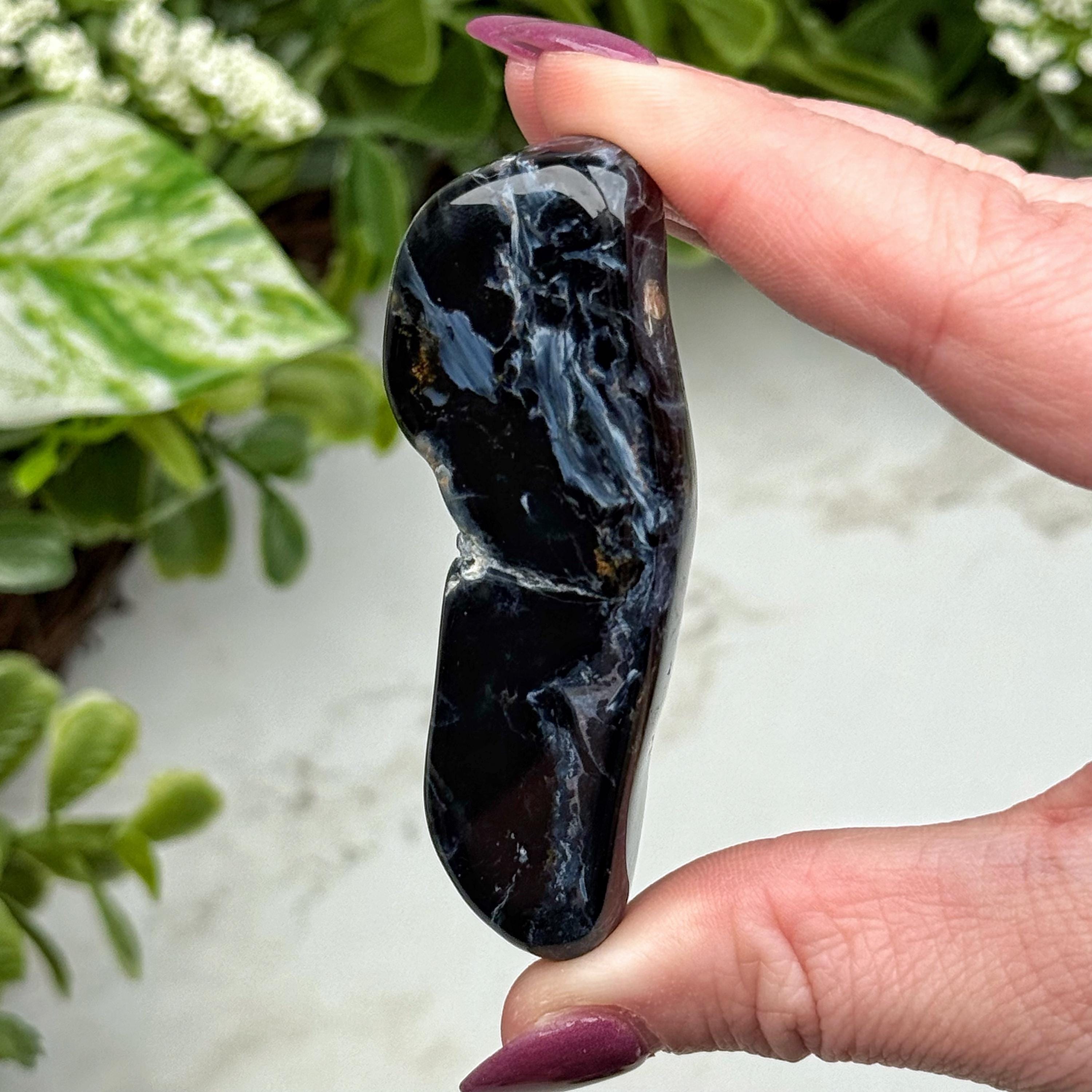 Pietersite Freeform | 39g | - #5 (polished Blue Crystal Chunk, Third-eye Chakra, Healing Stone, Intuition)