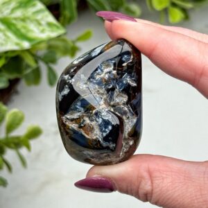 Pietersite Freeform , 56g , - #3 (polished Blue Crystal Chunk, Third-eye Chakra, Healing Stone, Intuition) Pietersite Freeform , 56g , - #3 (polished Blue Crystal Chunk, Third-eye Chakra, Healing Stone, Intuition)
