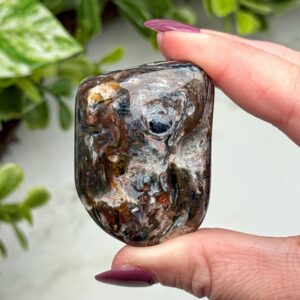 Pietersite Freeform , 60g , - #1 (polished Blue Crystal Chunk, Third-eye Chakra, Healing Stone, Intuition) Pietersite Freeform , 60g , - #1 (polished Blue Crystal Chunk, Third-eye Chakra, Healing Stone, Intuition)
