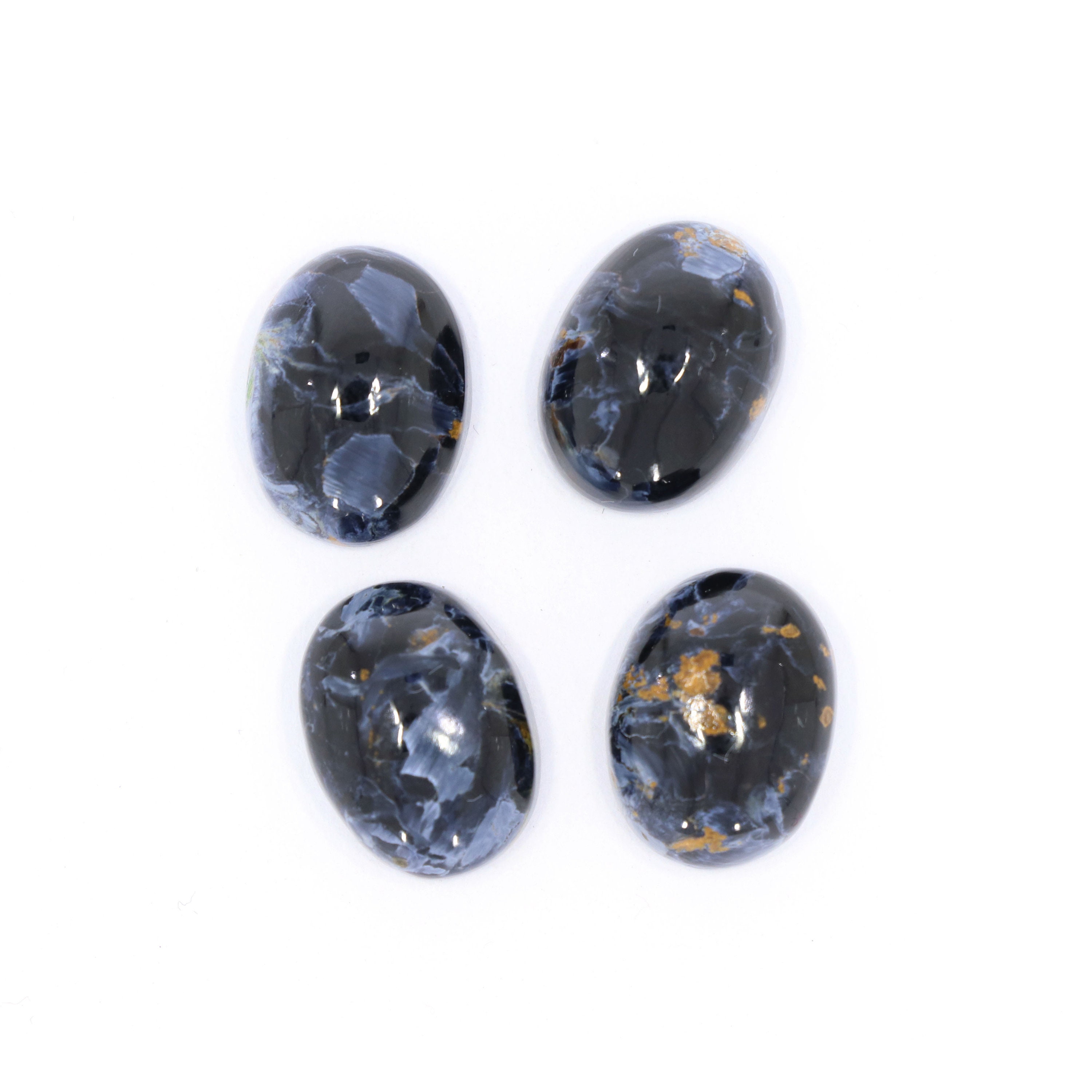 Natural Pietersite Smooth Oval Loose Gemstone, 12x16 Mm, Pietersite Jewelry Handmade Gift For Women, Set Of 4 Pieces