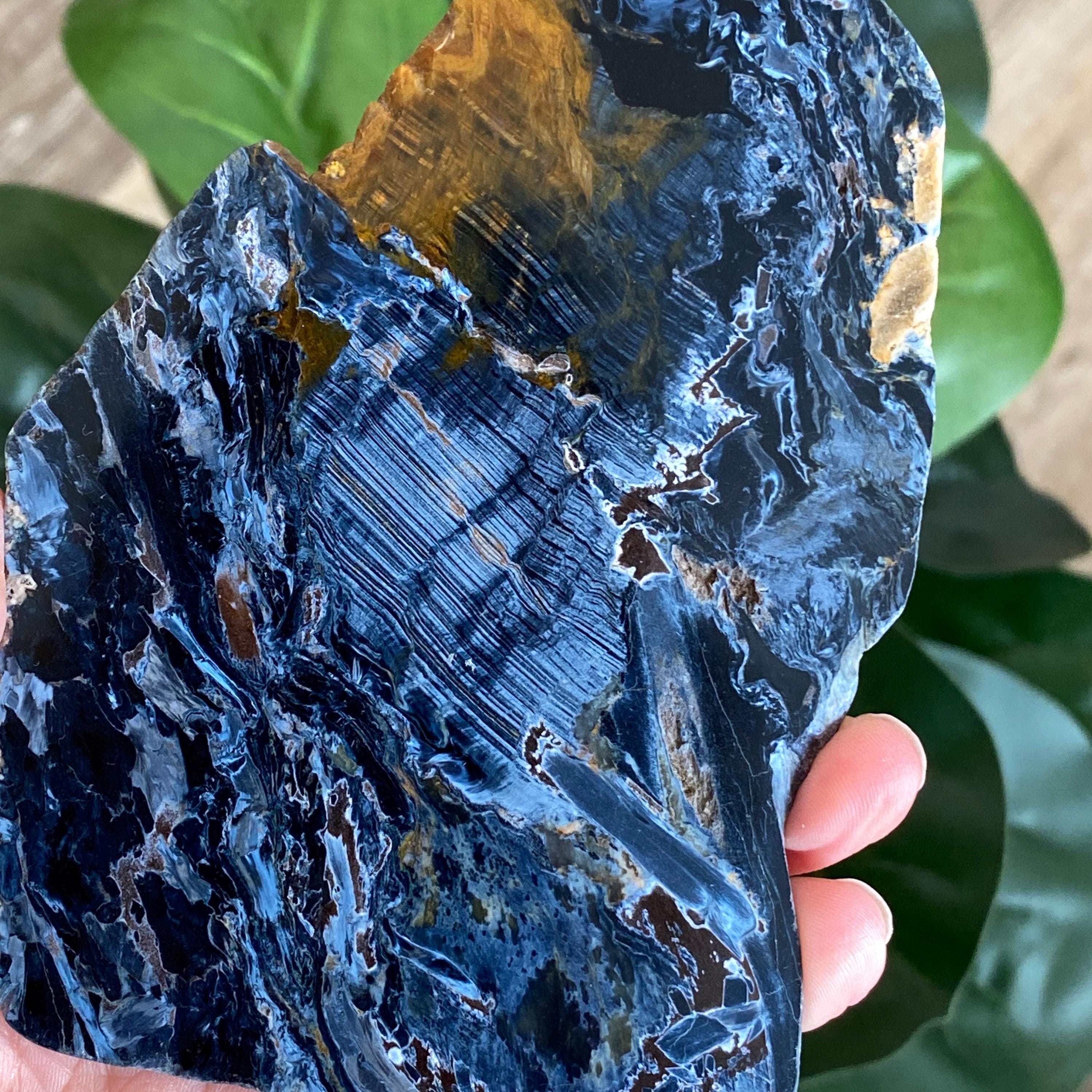 Pietersite Slab, Blue Pietersite, Large