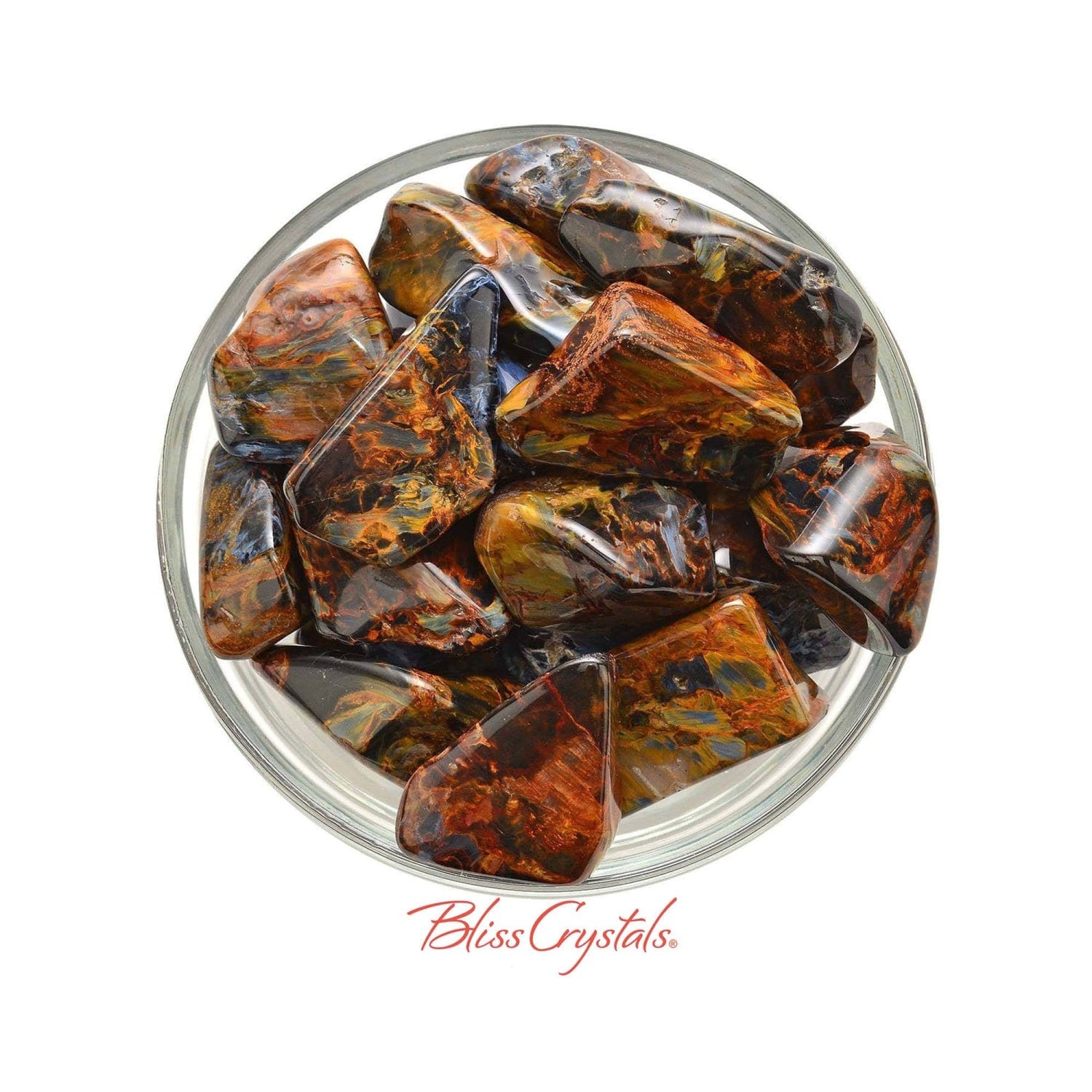 Pietersite Tumbled Stone 1 Grade Aa+ Gem Chatoyant Flat #pt34