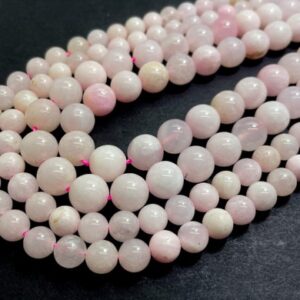 Pink Mangano Calcite Beads, Natural Smooth Round Polished Gemstone Beads - Rn194 Pink Mangano Calcite Beads, Natural Smooth Round Polished Gemstone Beads - Rn194