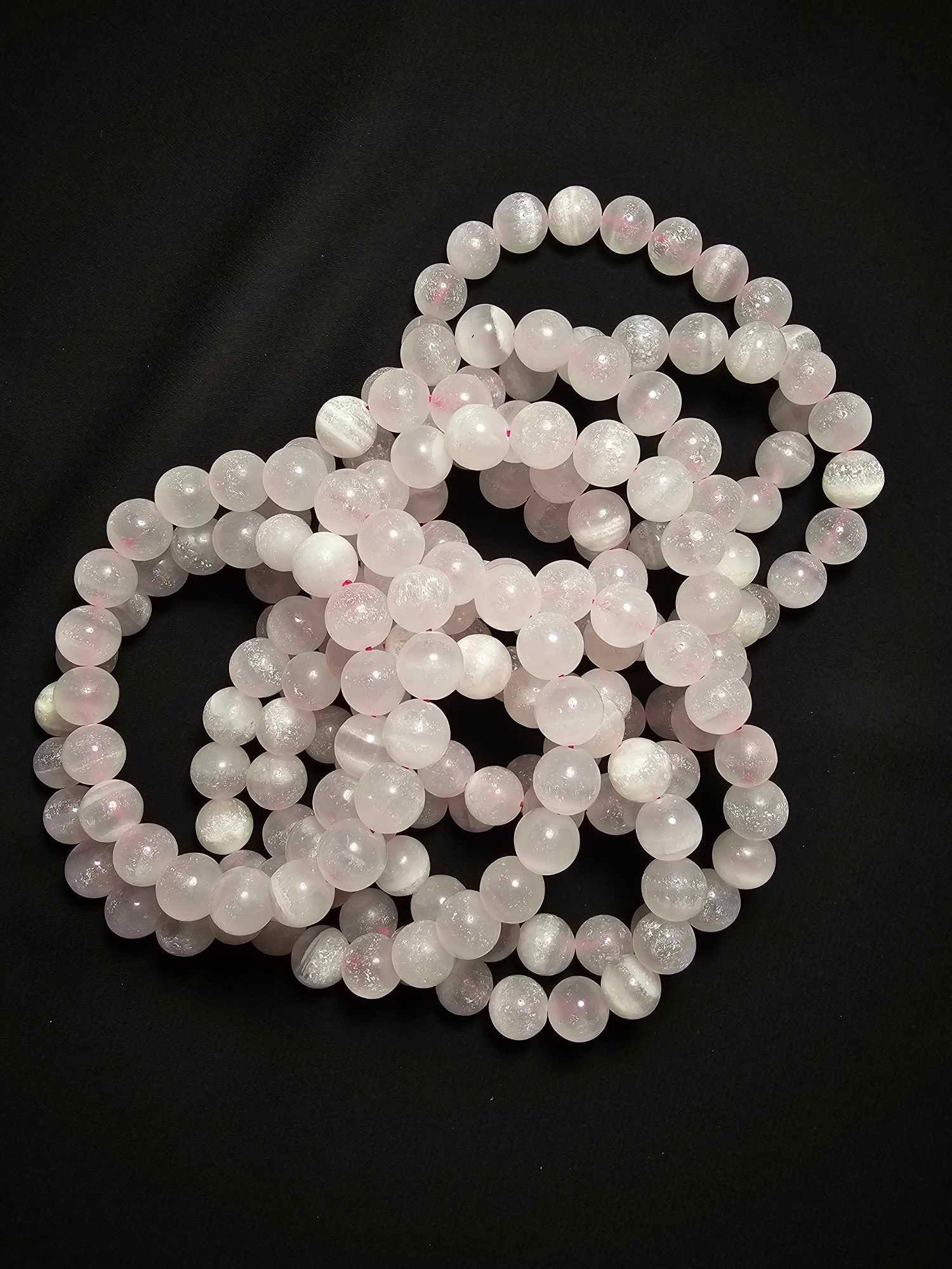 Pink Calcite Bracelet 10mm | Natural Crystal | High Quality | Handmade Jewelry