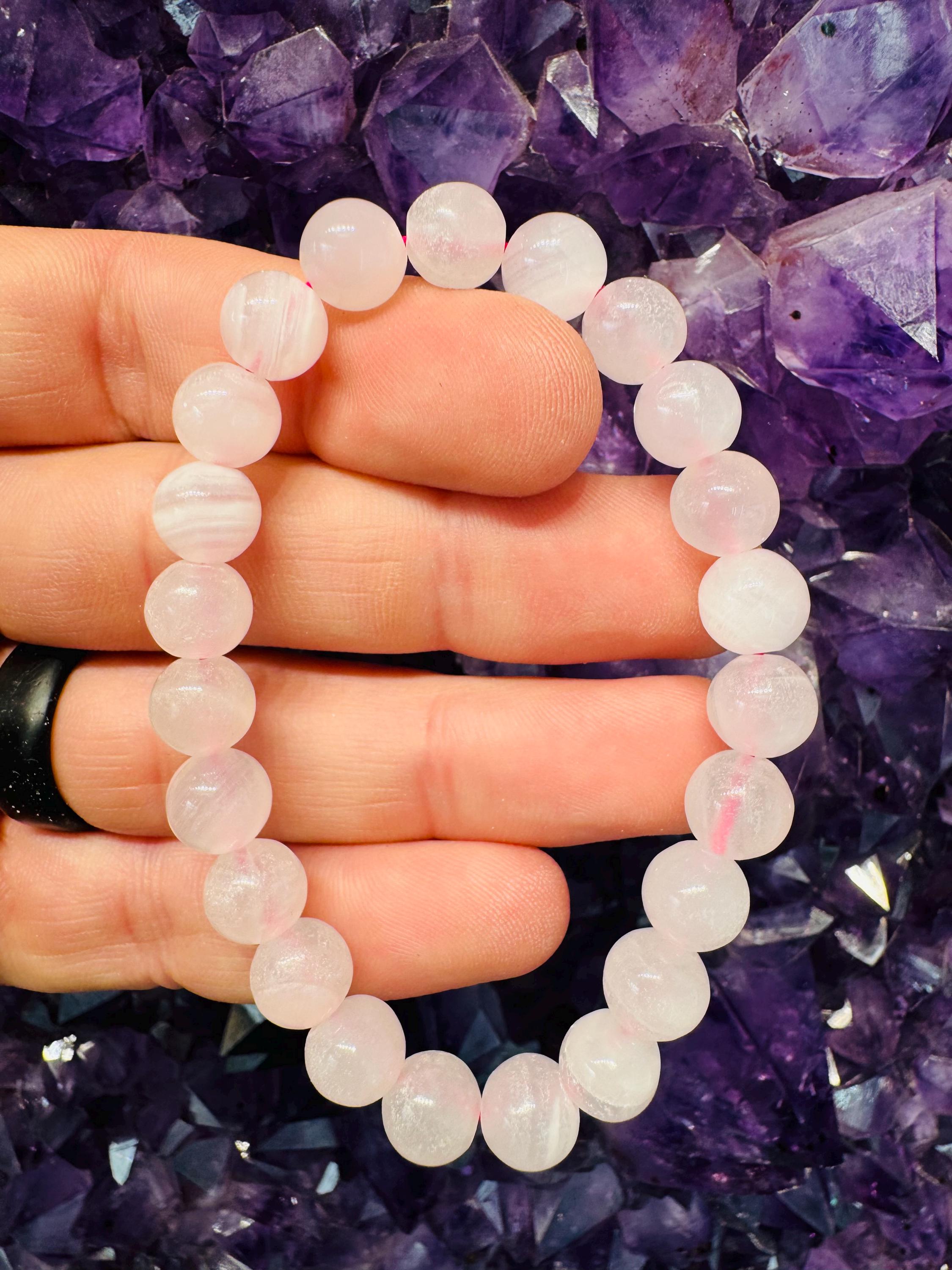 Pink Calcite Bracelet - 8mm