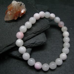 Pink Calcite Genuine Bracelet ~ 7 Inches ~ 8mm Round Beads
