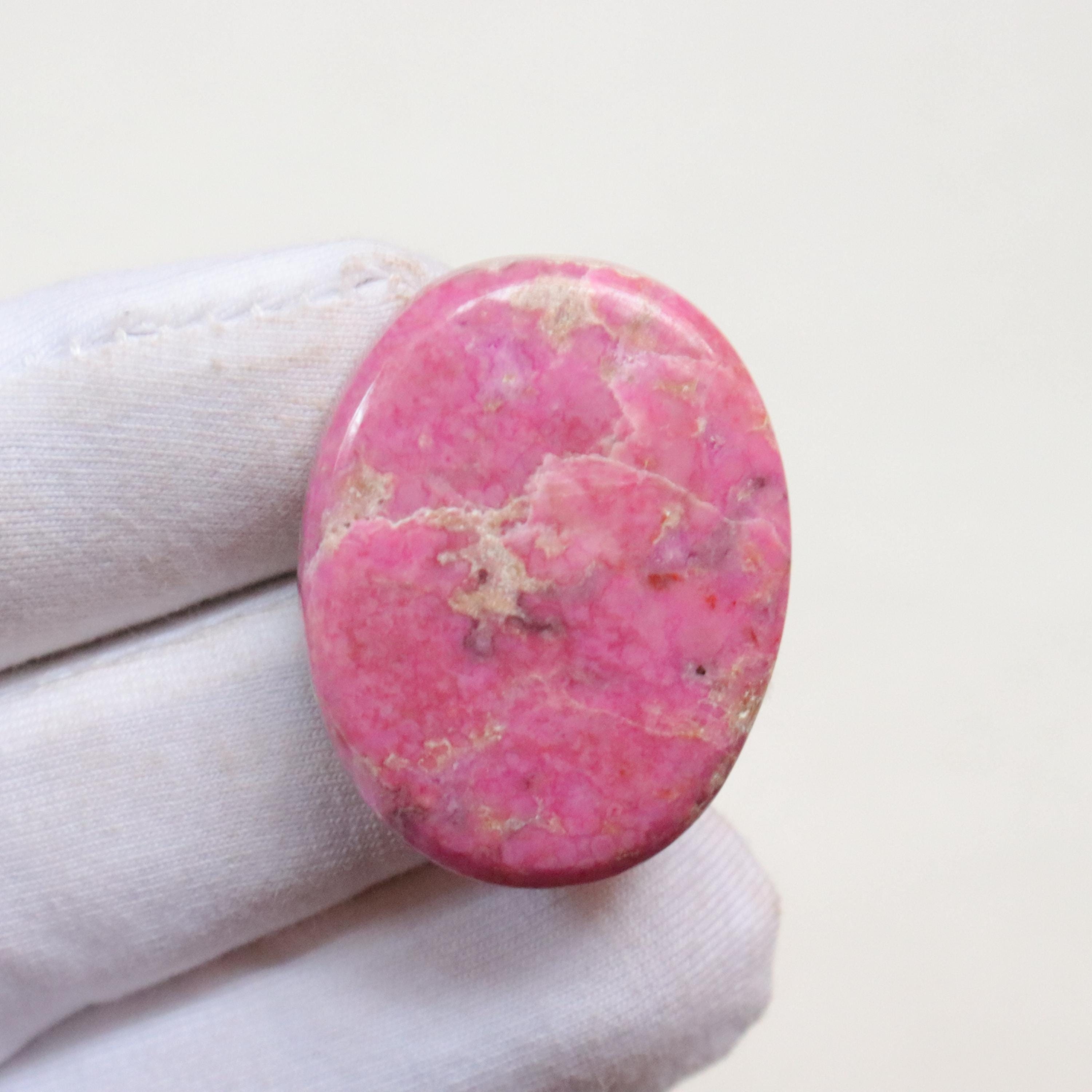 Rare Pink Cobalt Calcite Cabochon, Natural Cobalto Calcite Gemstone, Cobalto Calcite From Congo, Hand Polished Pink Calcite, Jewelry Making