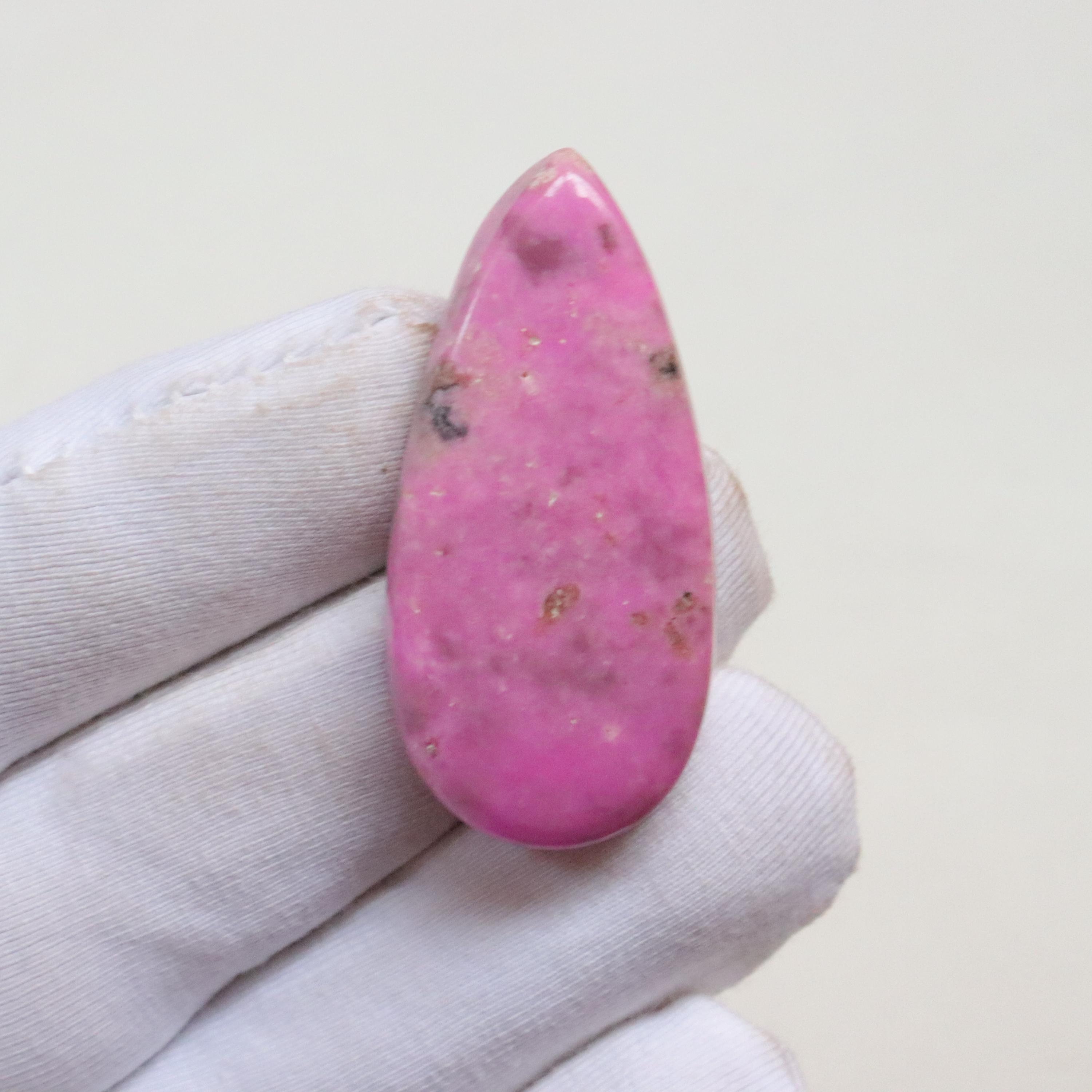 Rare Pink Cobalt Calcite Cabochon, Natural Cobalto Calcite Gemstone, Cobalto Calcite From Congo, Hand Polished Pink Calcite, Jewelry Making