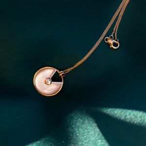 Pink Calcite Pendant Necklace