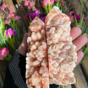 Pink Calcite, Pink Calcite Cluster, Calcite Cluster Tower, Qty. 1
