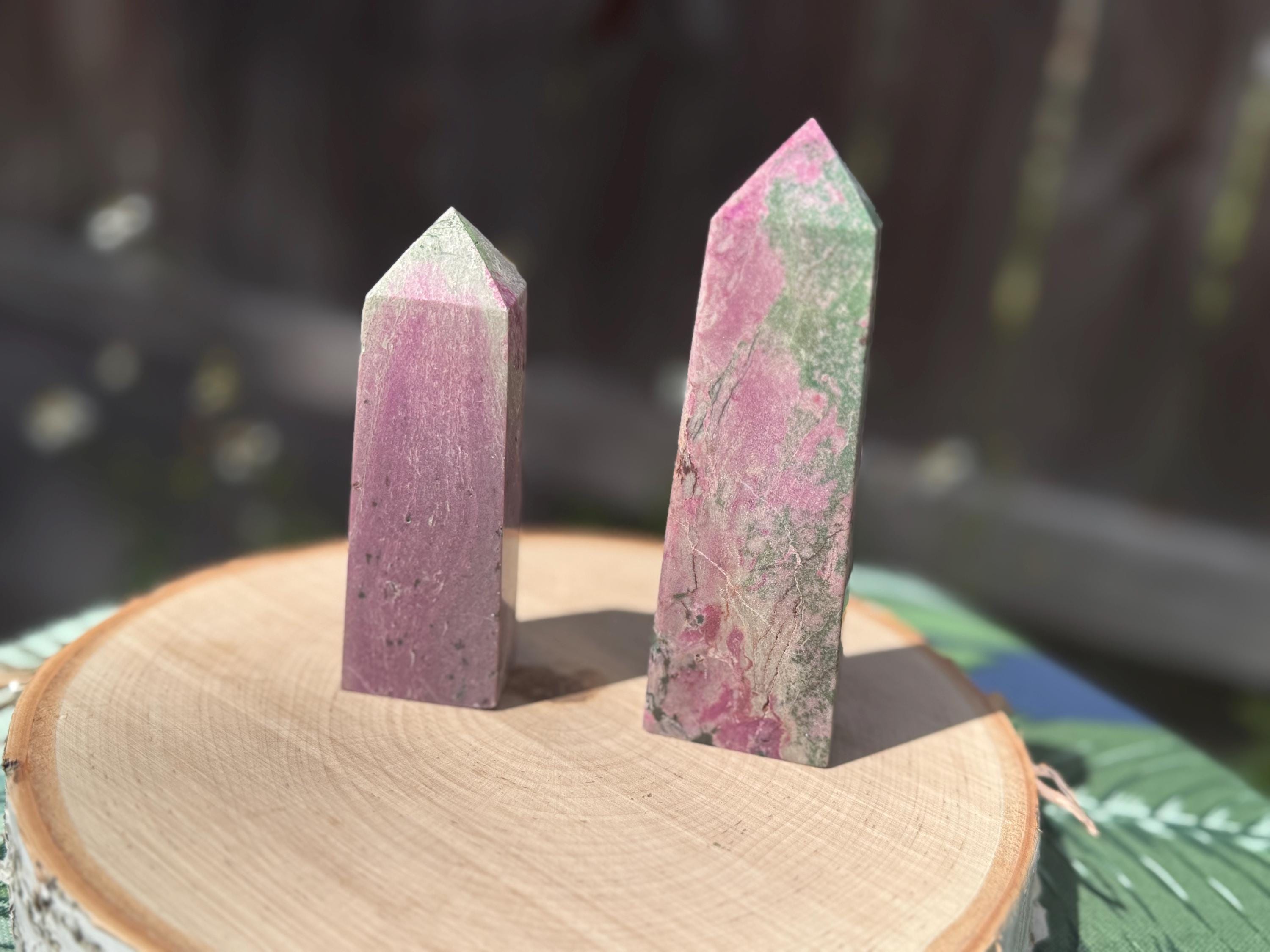 Unique Natural Pink Cobalt Calcite Tower Point
