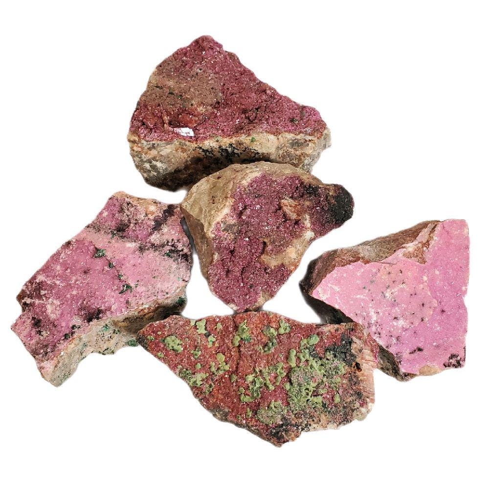 Cobaltoan Calcite With Matrix • Pink Cobalt Calcite Specimens • Pick Your Piece A–e • Natural Raw Mineral